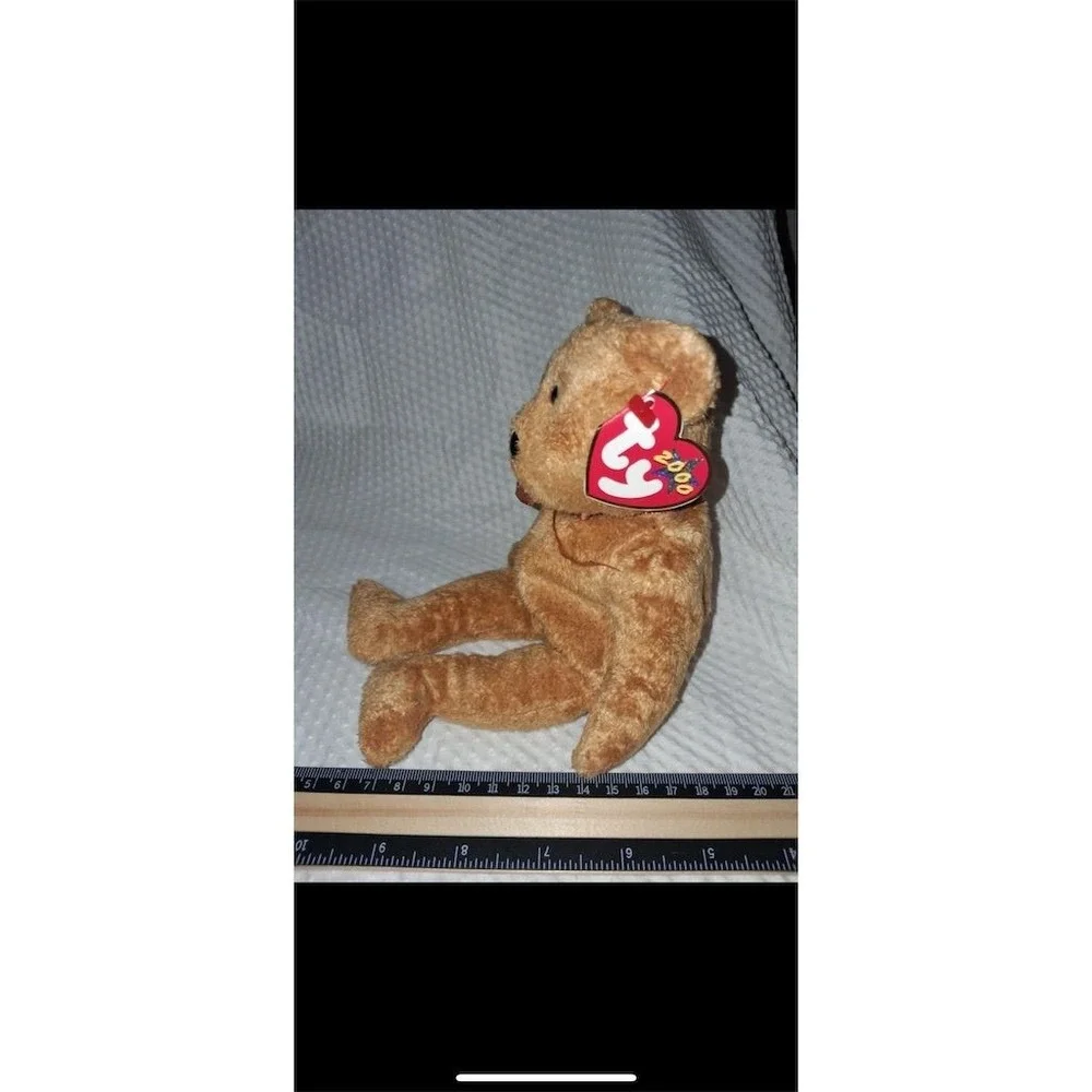 Ty Beanie Baby Cashew the Bear 2000‎ Plush with Tags Retired Collectible